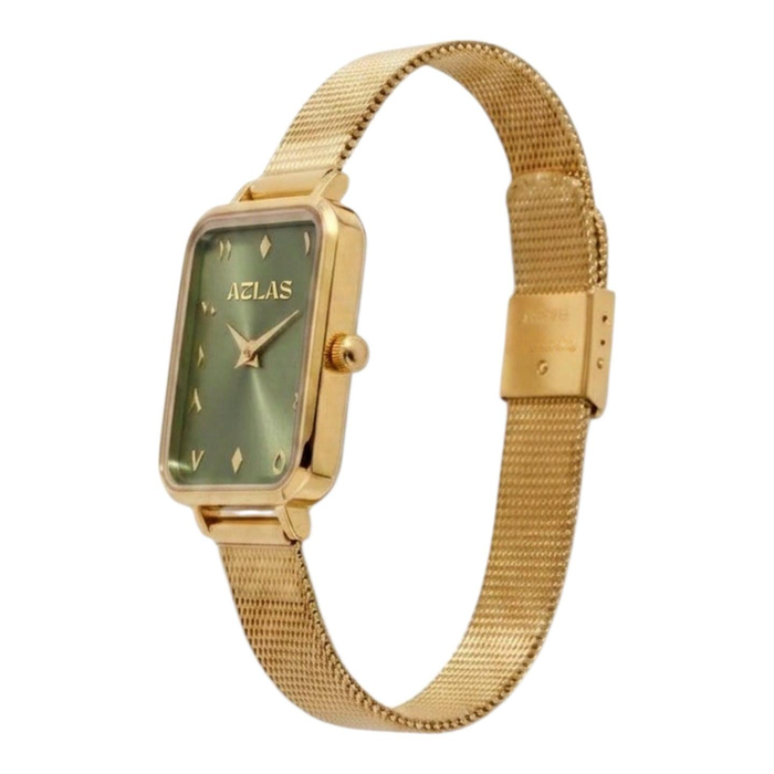 Reloj de mujer Waha | Esfera verde con números árabes