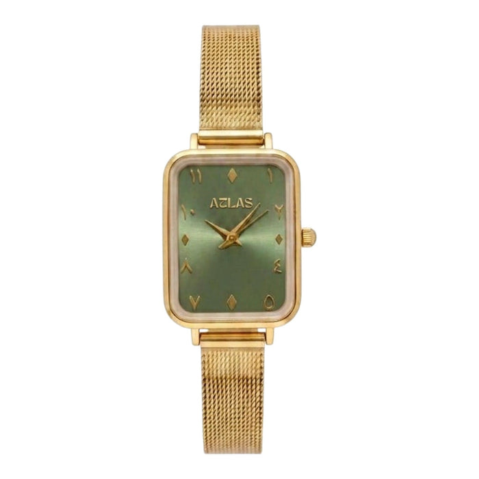 Reloj de mujer Waha | Esfera verde con números árabes